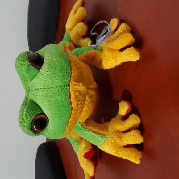 GANZ Webkinz Tree Frog Plush Toy Stuffed Animal - Picture 1 of 7